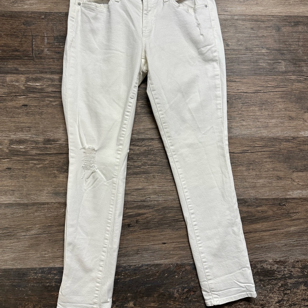 GAP Women's White Skinny Fit Jeans‎